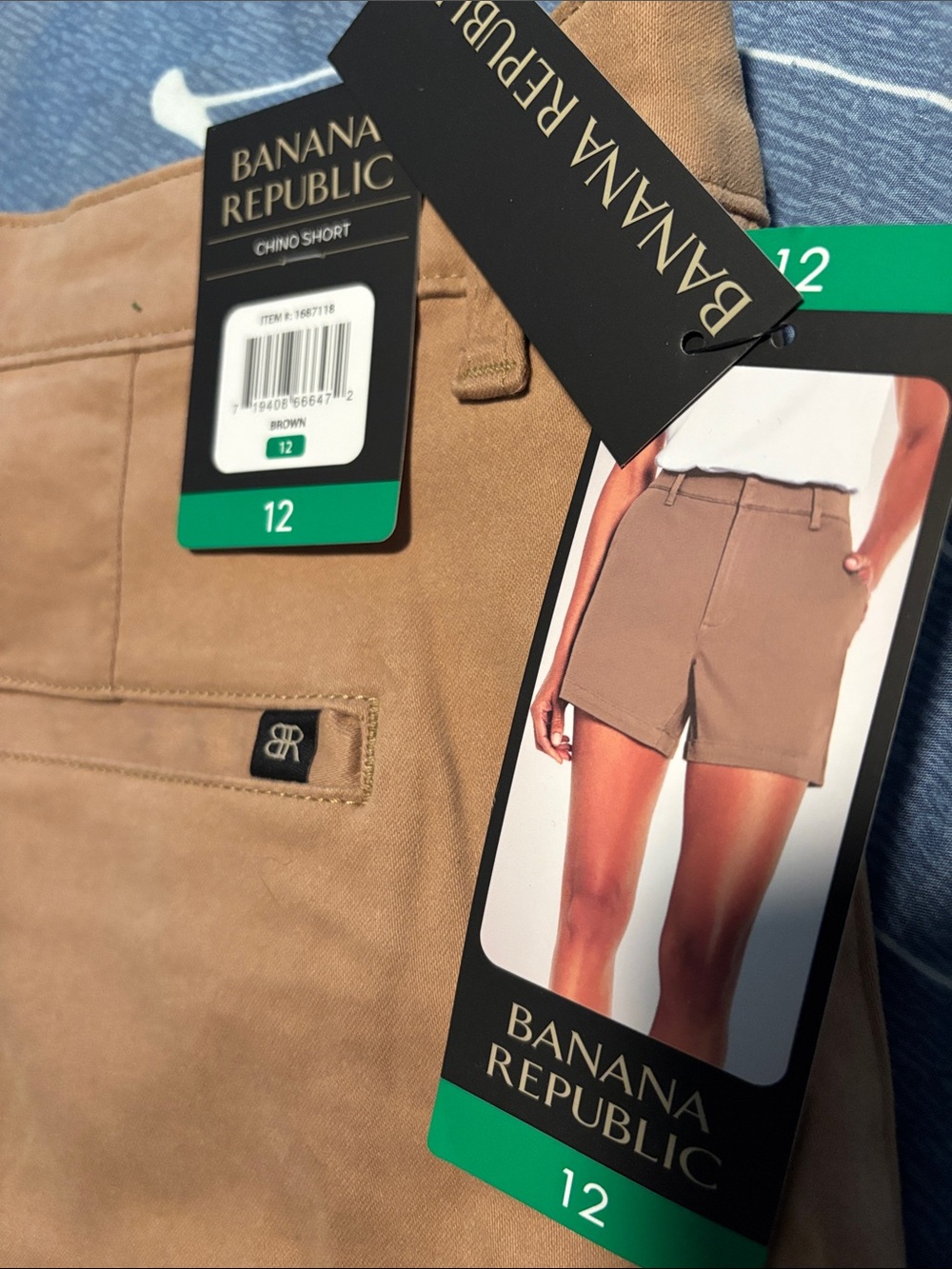Banana Republic tan Chino Bermuda Shorts